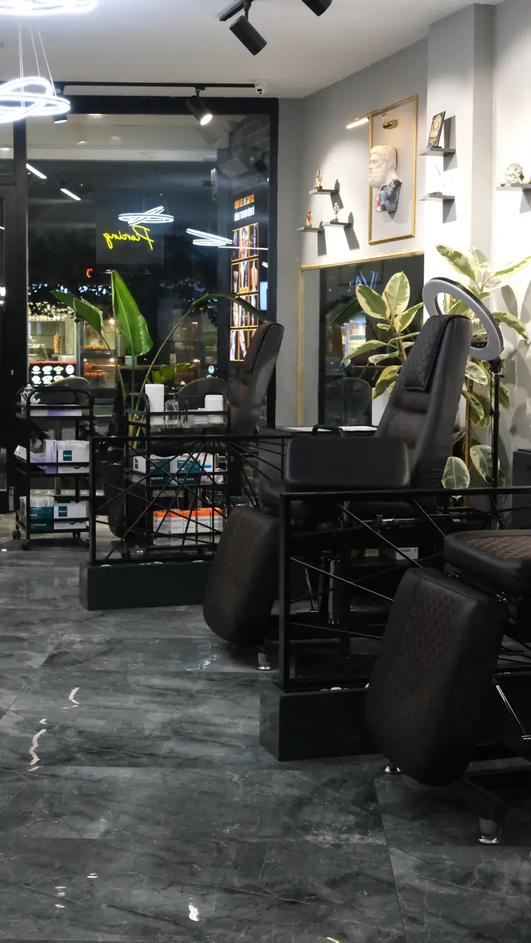 Tattoo workspace at Eleven Tattoo Gallery